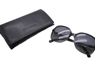CHANEL シャネル サングラス POLARIZEDレンズ 5349-A c.1561/S8 ブラックコントラストカラー イタリア製 中古 4b006427