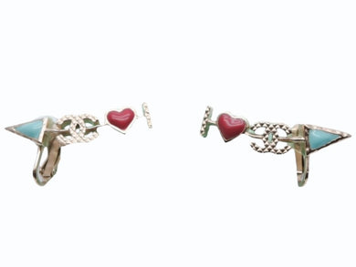 CHANEL シャネル ココマーク アローハート ピアス 両耳 アクセサリー A17P刻印 4.3g ゴールド 美品 中古 4b006429