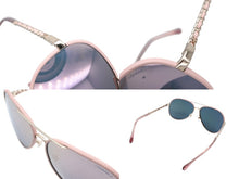 Load image into Gallery viewer, 極美品 CHANEL シャネル ティアドロップ サングラス 4219-Q c.395/5R サイズ59□14 140 ココマーク チェーンテンプル ミラーレンズ 中古 4b006430
