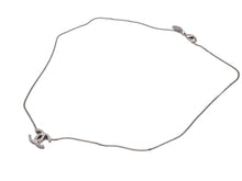Load image into Gallery viewer, CHANEL シャネル ココマーク 両面ラインストーン ネックレス 重量約3.7g 10A刻印 全長約44cm シルバー メタル 美品 中古 4b006432