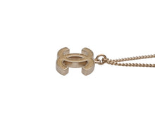 Load image into Gallery viewer, CHANEL シャネル ココマーク グリッター ネックレス 重量約7.9g 10A刻印 全長約47cm ゴールド メタル 美品 中古 4b0064327