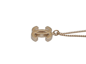 CHANEL シャネル ココマーク グリッター ネックレス 重量約7.9g 10A刻印 全長約47cm ゴールド メタル 美品 中古 4b0064327