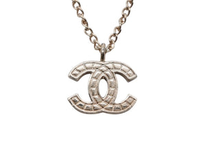 CHANEL シャネル ココマーク ロープ柄 ネックレス 重量約6.6g 05V刻印 全長約45cm ゴールド メタル 美品 中古 4b006438