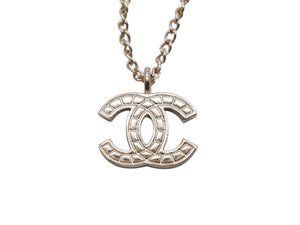 CHANEL シャネル ココマーク ロープ柄 ネックレス 重量約6.6g 05V刻印 全長約45cm ゴールド メタル 美品 中古 4b006438