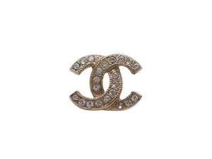 CHANEL シャネル ココマーク ピアス 重量約1.2g 001P刻印 ラインストーン メタル シルバー クリア 片耳用 美品 中古 4b006441