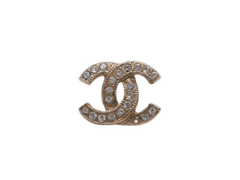 CHANEL シャネル ココマーク ピアス 重量約1.2g 001P刻印 ラインストーン メタル シルバー クリア 片耳用 美品 中古 4b006441