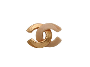 CHANEL シャネル ピアス アクセサリー ココマーク 両耳 マットゴールド 00T ゴールド アイボリー 4.2g 美品 中古 4b006445