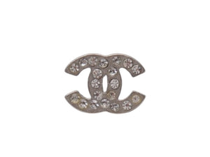 極美品 CHANEL シャネル ココマーク ピアス 両耳 A11V刻印 フランス製 重量約1.5g メタル ラインストーン ゴールド金具 中古 4b006454