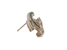 Load image into Gallery viewer, 極美品 CHANEL シャネル Coco Mark ココマーク A12A刻印 3g ゴールド グレーカラー ピアス 中古 4b006456