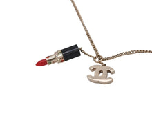 Load image into Gallery viewer, CHANEL シャネル ココマーク リップスティック ネックレス 重量約6.9g 04A刻印 全長約49cm ゴールド メタル 美品 中古 4b006459