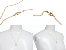 Load image into Gallery viewer, CHANEL シャネル ココマーク ラインストーン ネックレス 重量約2.9g 05P刻印 全長約48cm ゴールド メタル 美品 中古 4b006464