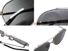 Load image into Gallery viewer, 極美品 Christian Dior クリスチャンディオール CD Diamond A1U ティアドロップ型 シルバーブラックカラー イタリア製 中古 4b006469