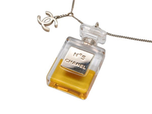 CHANEL シャネル 香水型 ネックレス 重量約14.2g BB11A刻印 全長約46cm ゴールド メタル 美品 中古 4b000394