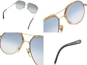 Christian Dior クリスチャンディオール ティアドロップ型サングラス オーストリア製 2332 40 135 ゴールドカラー 中古 4b006474