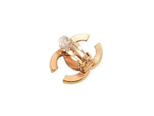 Load image into Gallery viewer, 極美品 CHANEL シャネル Coco Mark ココマーク ピアス ラインストーン ゴールドカラー 02A 刻印 4.9g アクセサリー 中古 4b006477