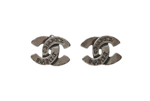 CHANEL シャネル Coco Mark ココマーク ピアス 99A 刻印 1.8g シルバー カラー アクセサリー 美品 中古 4b006482