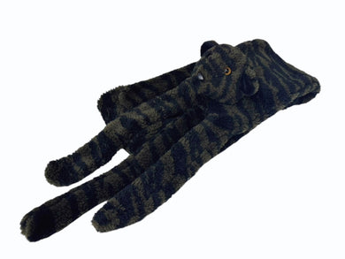 未使用 KENZO ケンゾー Fur Striped Tiger Scarf ファーストライプタイガースカーフ ブラック カーキ ワンサイズ 中古 4b000650 