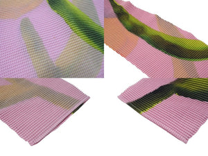 極美品 ISSEY MIYAKE me イッセイミヤケ ミー ハイネック プリーツ カットソー ピンク Mi41FJ631 ポリエステル サイズF 中古 4b006505