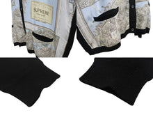 Load image into Gallery viewer, Supreme シュプリーム Silk Map Cardigan シルクマップカーディガン 23FW シェル アクリル ブラック サイズXL 美品 中古 4b006507