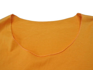 Lucien Pellat-Finet ルシアン ペラフィネ スカル 半袖Tシャツ サイズM プリント オレンジ 美品 中古 4b006512