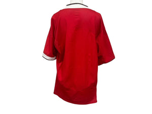 極美品 NIKE ナイキ マンチェスターユナイテッドゲームシャツ 半袖Tシャツ 03610245 ポリエステル レッド サイズM 中古 4b006513 