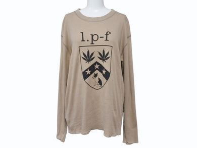 Lucien Pellat-Finet ルシアンペラフィネ 長袖 カットソー Tシャツ ブラウン 茶色 サイズ M コットン 中古 4b006515