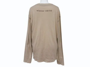 Lucien Pellat-Finet ルシアンペラフィネ 長袖 カットソー Tシャツ ブラウン 茶色 サイズ M コットン 中古 4b006515