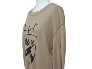 Lucien Pellat-Finet ルシアンペラフィネ 長袖 カットソー Tシャツ ブラウン 茶色 サイズ M コットン 中古 4b006515
