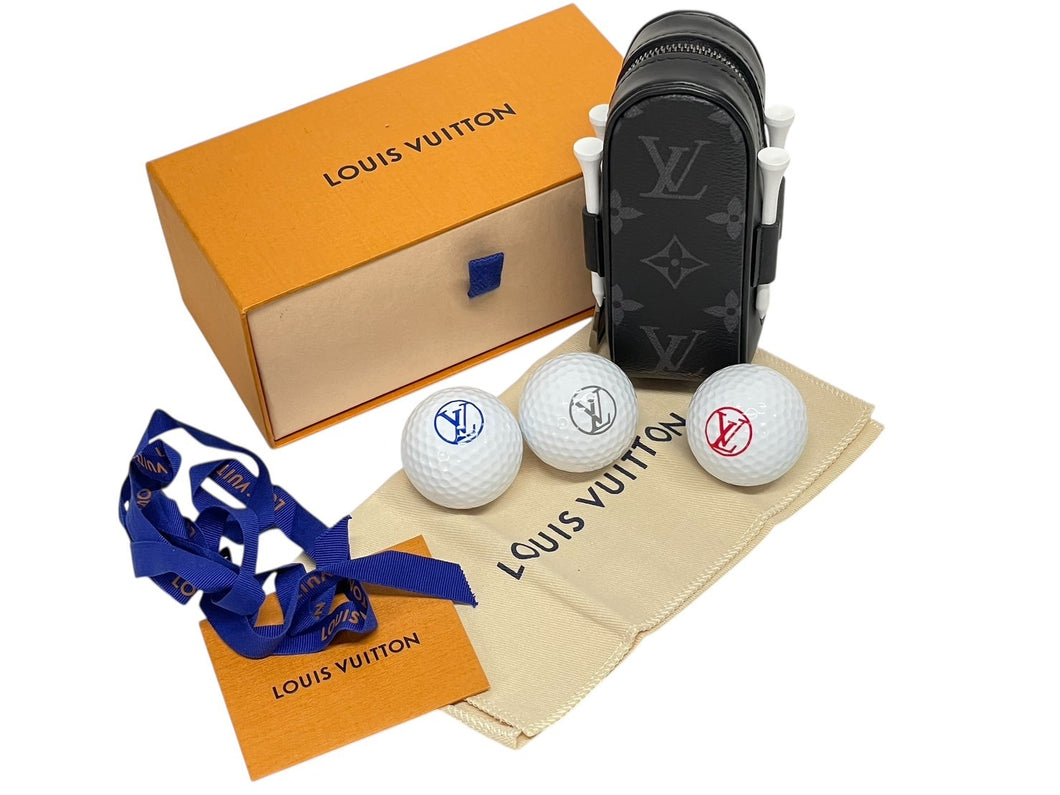 新品未使用 LOUIS VUITTON ルイヴィトン ゴルフセット アンドリュース モノグラム エクリプス GI0344 ICタグ ブラック 中古 4b006521