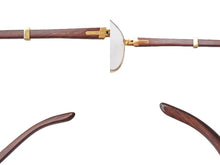 Load image into Gallery viewer, 極美品 CARTIER カルティエ Giverny ジヴェルニー 眼鏡 135b サイズ52◻︎16 ウッドテンプル ゴールド シルバー 度入り 中古 4b006523
