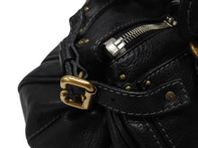 Load image into Gallery viewer, Chloe クロエ ハンドバッグ パディントン ワンショルダーバッグ ブラック レザー 7ESA02 ゴールド金具 美品 中古 4b006527