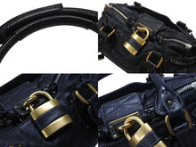Load image into Gallery viewer, Chloe クロエ ハンドバッグ パディントン ワンショルダーバッグ ブラック レザー 7ESA02 ゴールド金具 美品 中古 4b006527