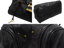 Load image into Gallery viewer, Chloe クロエ ハンドバッグ パディントン ワンショルダーバッグ ブラック レザー 7ESA02 ゴールド金具 美品 中古 4b006527