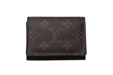極美品 LOUIS VUITTON ルイヴィトン カードケース アンヴェロップカルトドゥヴィジット M63801 レザー ブラウン 中古 4b006529