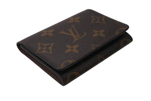 極美品 LOUIS VUITTON ルイヴィトン カードケース アンヴェロップカルトドゥヴィジット M63801 レザー ブラウン 中古 4b006529
