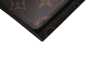 極美品 LOUIS VUITTON ルイヴィトン カードケース アンヴェロップカルトドゥヴィジット M63801 レザー ブラウン 中古 4b006529