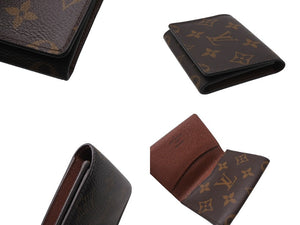 極美品 LOUIS VUITTON ルイヴィトン カードケース アンヴェロップカルトドゥヴィジット M63801 レザー ブラウン 中古 4b006529