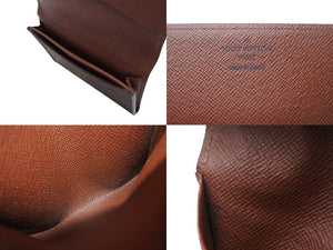 極美品 LOUIS VUITTON ルイヴィトン カードケース アンヴェロップカルトドゥヴィジット M63801 レザー ブラウン 中古 4b006529