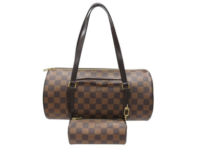 極美品 LOUIS VUITTON ルイヴィトン ハンドバッグ パピヨン30 ダミエキャンバス N51303 ブラウン ゴールド金具 中古 4b006538