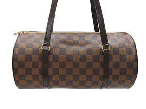 極美品 LOUIS VUITTON ルイヴィトン ハンドバッグ パピヨン30 ダミエキャンバス N51303 ブラウン ゴールド金具 中古 4b006538