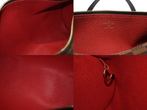 極美品 LOUIS VUITTON ルイヴィトン ハンドバッグ パピヨン30 ダミエキャンバス N51303 ブラウン ゴールド金具 中古 4b006538