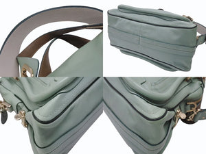 CHLOE クロエ パラティ ミディアム 2WAY ハンドバッグ 04-12-50-65 レザー ピスタチオ ゴールド金具 美品 中古 4b006542