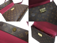 Load image into Gallery viewer, 極美品 LOUIS VUITTON ルイヴィトン モノグラム クリュニーBB ショルダーバッグ M42738 ブラウン ピンク ゴールド金具 中古 4b006549
