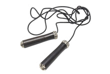 Load image into Gallery viewer, CHROME HEARTS クロムハーツ JUMPING ROPE ジャンピングロープ エボニーハンドル レザー 縄跳び ブラック シルバー金具 美品 中古 4b006554