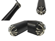 Load image into Gallery viewer, CHROME HEARTS クロムハーツ JUMPING ROPE ジャンピングロープ エボニーハンドル レザー 縄跳び ブラック シルバー金具 美品 中古 4b006554