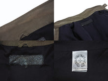 Load image into Gallery viewer, 極美品 CHROME HEARTS クロムハーツ チェリーボム クロスボタン ジャケット ダブルジップ カーキ シルバー金具 サイズM 中古 4b006557