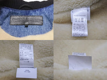 Load image into Gallery viewer, 極美品 CHROME HEARTS クロムハーツ VEST-M-HOMER ホーマー デニムボアベスト サイズL ダガージップ クロスボール ブルー 中古 4b006558