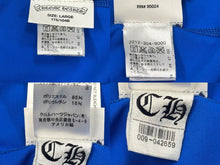 画像をギャラリービューアに読み込む, 極美品 CHROME HEARTS クロムハーツ ラッシュガード CHプラスホースシュー スイムウェア 長袖 ブルー ポリエステル スパンデックス サイズL 中古 4b006559 