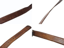Load image into Gallery viewer, [USED/中古]CHROME HEARTS クロムハーツ ベルト・バックル OVAL STAR LARGE BUCKLE BELT ブラウン　ベルト レザー シルバー925 Cランク 中古 4b006560