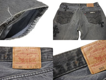 画像をギャラリービューアに読み込む, CHROME HEARTS クロムハーツ セメタリー クロスパッチ デニムパンツ リーバイス LEVI`S 501 サイズ31 ブラック 美品 中古 4b006561 